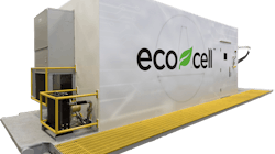 The EcoCell hybrid battery storage system leverages battery-stored energy to optimize fuel efficiency for prime movers. Photo courtesy of Patterson-UTI. The EcoCell hybrid battery storage system leverages battery-stored energy to optimize fuel efficiency for prime movers. Photo courtesy of Patterson-UTI.