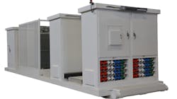 Portable substations specifically designed to connect drilling rigs to utility power are installed on self-contained skids that allow transportation to the well site in a single truck load. The substations work with drilling rigs by plugging into existing generator connections. Photo courtesy of Current Power. Portable substations specifically designed to connect drilling rigs to utility power are installed on self-contained skids that allow transportation to the well site in a single truck load. The substations work with drilling rigs by plugging into existing generator connections. Photo courtesy of Current Power.