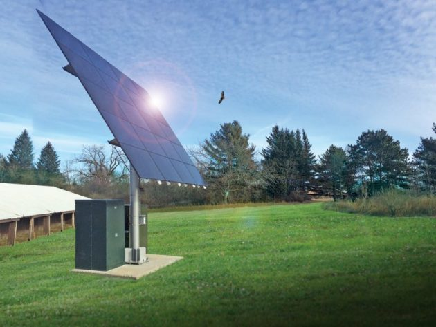 Alliant Energy's Sauk City solar microgrid project. Photo courtesy Alliant Energy