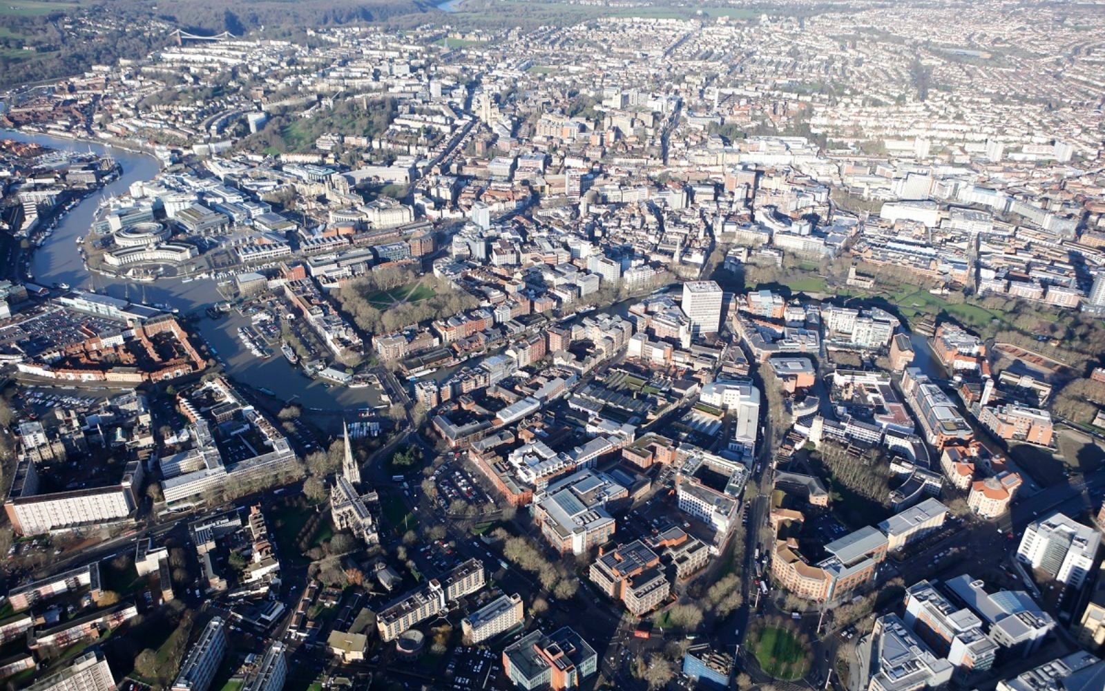 Aerial view of Bristol courtesy Bristol City Council