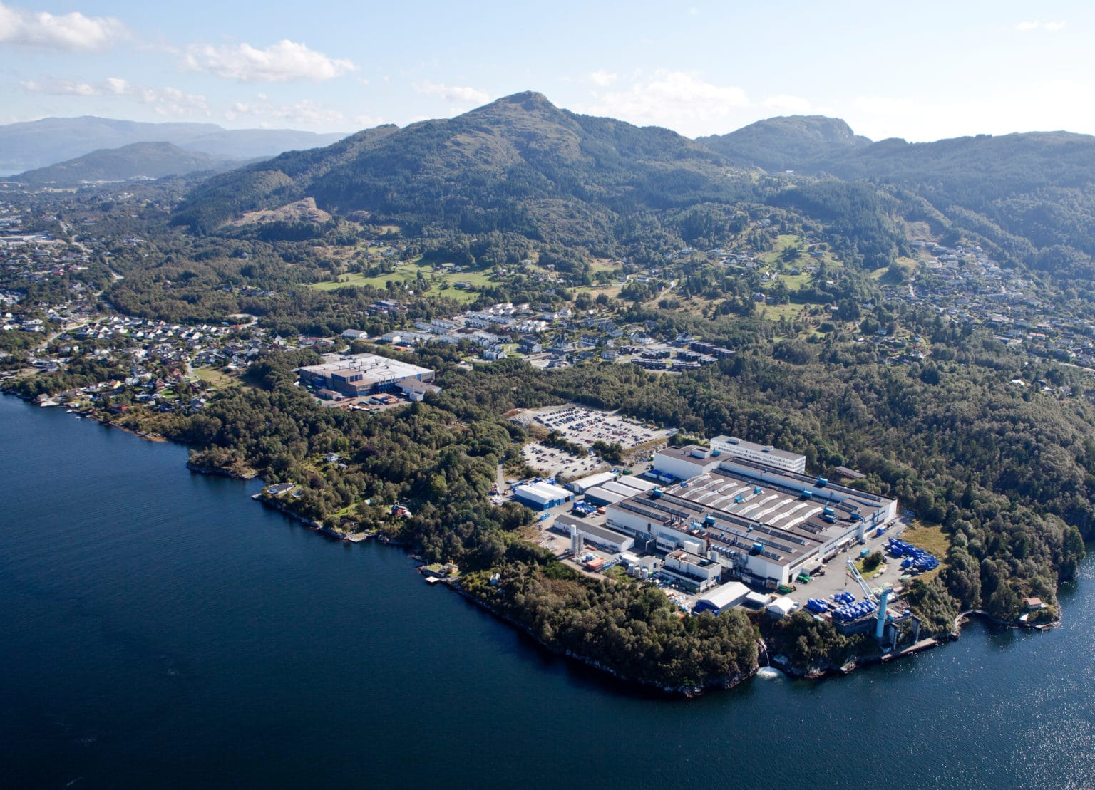 Aerial view of Bergan Engine factory courtesy Bergen