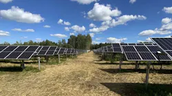 Ground-mount units at T-Mobile’s site in Richland, NY, which is now fully operational. Image credit DSD Renewables