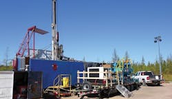 Drill rig at Tamarack mining site. Image credit Talon Metals. Drill rig at Tamarack mining site. Image credit Talon Metals.