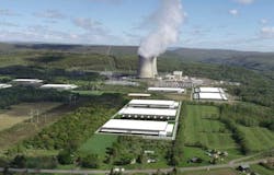An illustration of the campus plans for Cumulus Data, which is creating a nuclear-powered data center in Salem, Pennsylvania. (Image: Cumulus Data/Talen Energy). Courtesy of Data Center Frontier