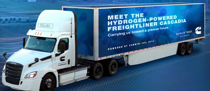 Cummins Hydrogen Truck Daimler 6282a30dbce28
