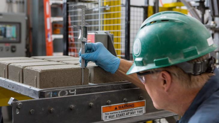 Solidia Concrete Pavers Being Measured 628e37d494264