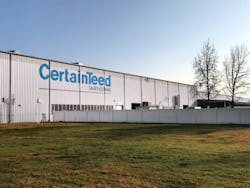 A CertainTeed Saint-Gobain manufacturing site