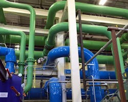 Caption: Gas turbine upgrades, a new steam turbine, and MeeFog systems were part of the university’s CHP improvement project. Caption: Gas turbine upgrades, a new steam turbine, and MeeFog systems were part of the university’s CHP improvement project.