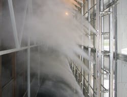 The university gained more power by adding a fog system to boost power on hot days.