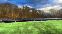 Solar panels support microgrid at Daughters of Mary campus, activated by Schneider Electric and Citizens Energy. Credit: Schneider Electric