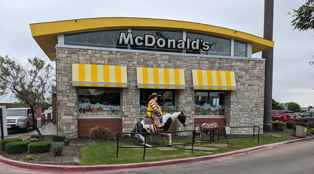McDonald&apos;s location in Weatherford, Texas.