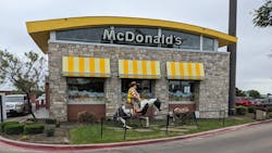 McDonald's location in Weatherford, Texas. McDonald's location in Weatherford, Texas.