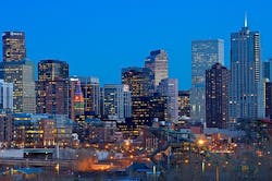 View of Denver skyline. Image credit By Flickr user: Larry Johnson - Flickr. Courtesy Wikimedia Commons