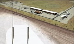 Rendering of the Hydrogen Storage project in Utah. Courtesy Mitsubishi Power Rendering of the Hydrogen Storage project in Utah. Courtesy Mitsubishi Power