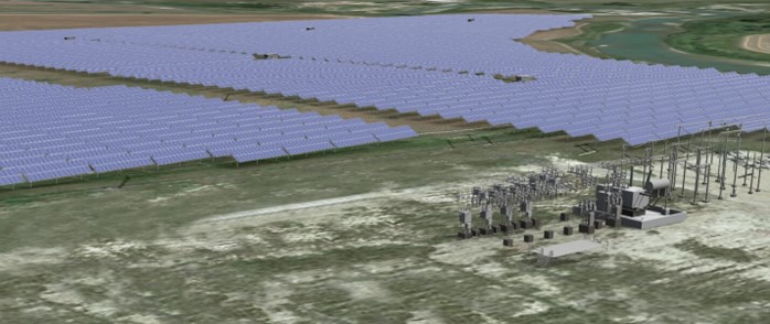Rendering of Saddlebrook Solar Project. Courtesy TC Energy