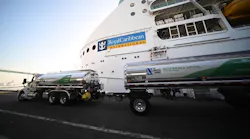 Navigator of the Seas and renewable diesel truck. Image courtesy of Royal Carribean