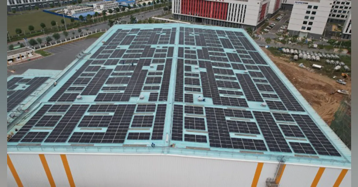 Asian Code Solar Panel Asian group invests in 3.2-MW Rooftop Solar for Chinese Energy Drink ...