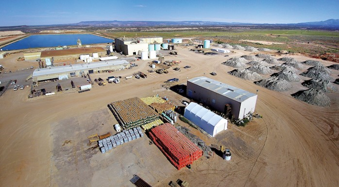 Energy Fuel's White Mesa uranium mill in Utah. Image credit Energy Fuels