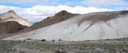Lithium outcropping around Rhyolite Ridge site. Image credit Ioneer Lithium outcropping around Rhyolite Ridge site. Image credit Ioneer