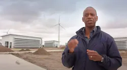 Captured YouTube image featuring Soluna Computing CEO John Belizaire at the Project Dorothy data center.