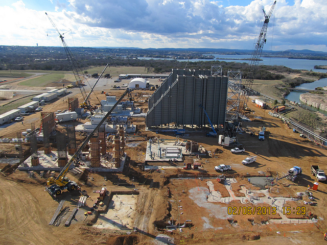 Image of LCRA plant under construction courtesy Atlanta Rod