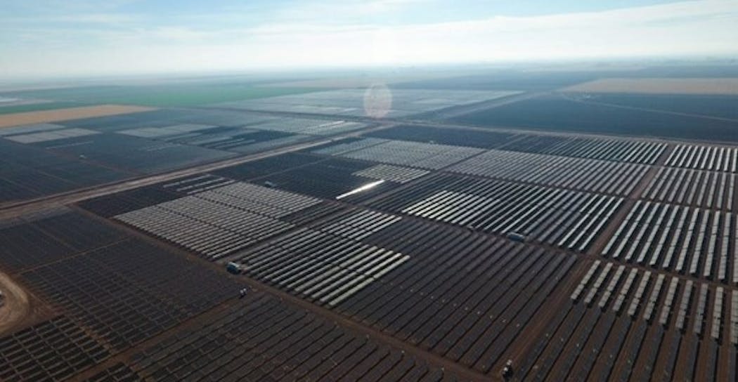 Midway 1 solar project in California. Image credit X-ELIO