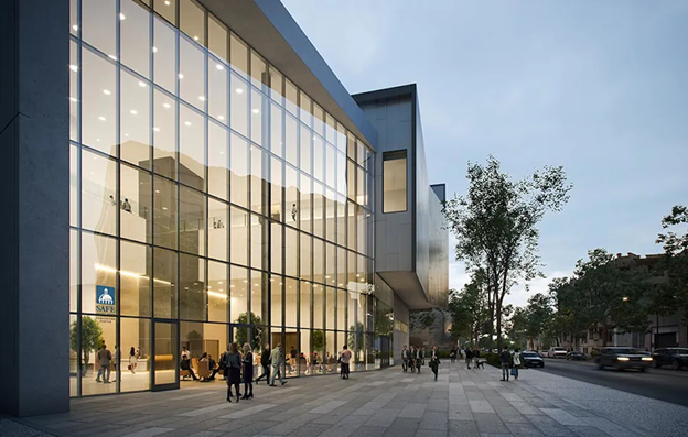 East entry of the SAFE Credit Union Convention Center in Sacramento, site of T&D World Live 2023 this September. Image credit SAFE Credit Union CC.