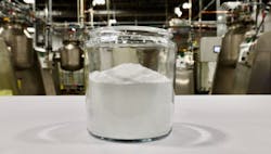 Recycled lithium carbonate recovered from used lithium-ion batteries by Ascend Elements. Recycled lithium carbonate recovered from used lithium-ion batteries by Ascend Elements.