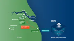 Graphic of proposed Viking CCS project