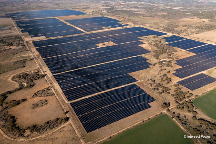 Aerial photo of Radian Solar project courtesy of Intersect Power