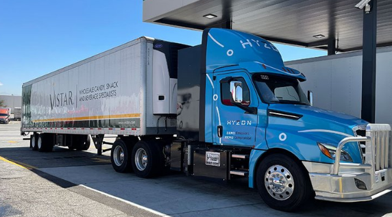 Hyzon FCEV in trial with Vistar, a division of PFG, in Q3 2022. Image courtesy Hyzon Motors