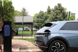 1 of 16 Xeal chargers at Greystone-managed Lowry Park Apartment in Denver, Colorado. 1 of 16 Xeal chargers at Greystone-managed Lowry Park Apartment in Denver, Colorado.