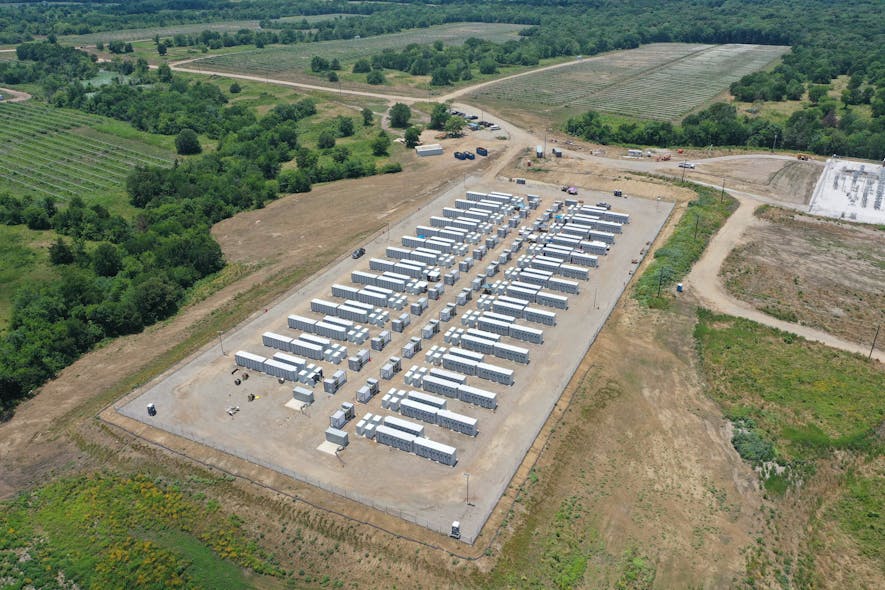 Rendering of future LGES Vertech battery storage site in Texas. Image source Business Wire.