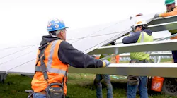 Fort Martin solar project under construction. Screen grab courtesy of video about project.