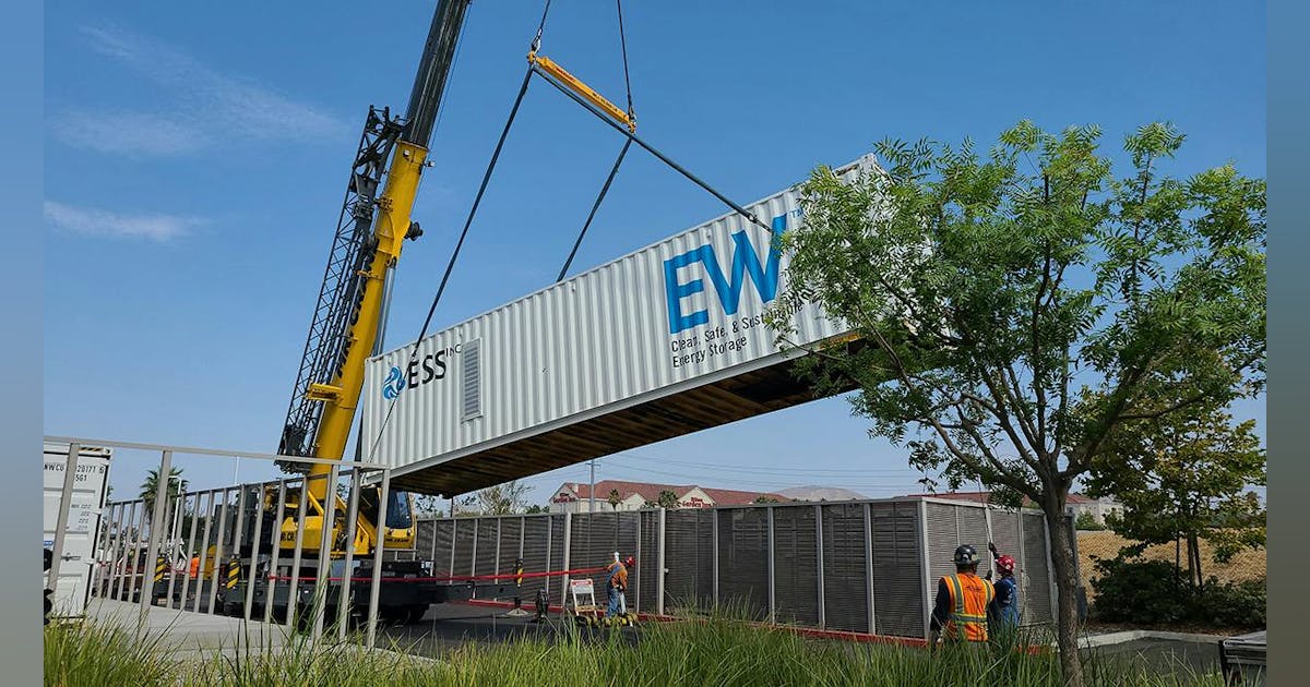 ESS Technology Deploys Long-Duration Energy Storage and Microgrid at US ...
