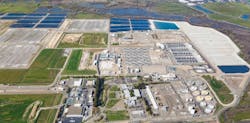 Aerial of EchoWater Resource Recovery site. Image credit Sacramento Regional Wastewater.