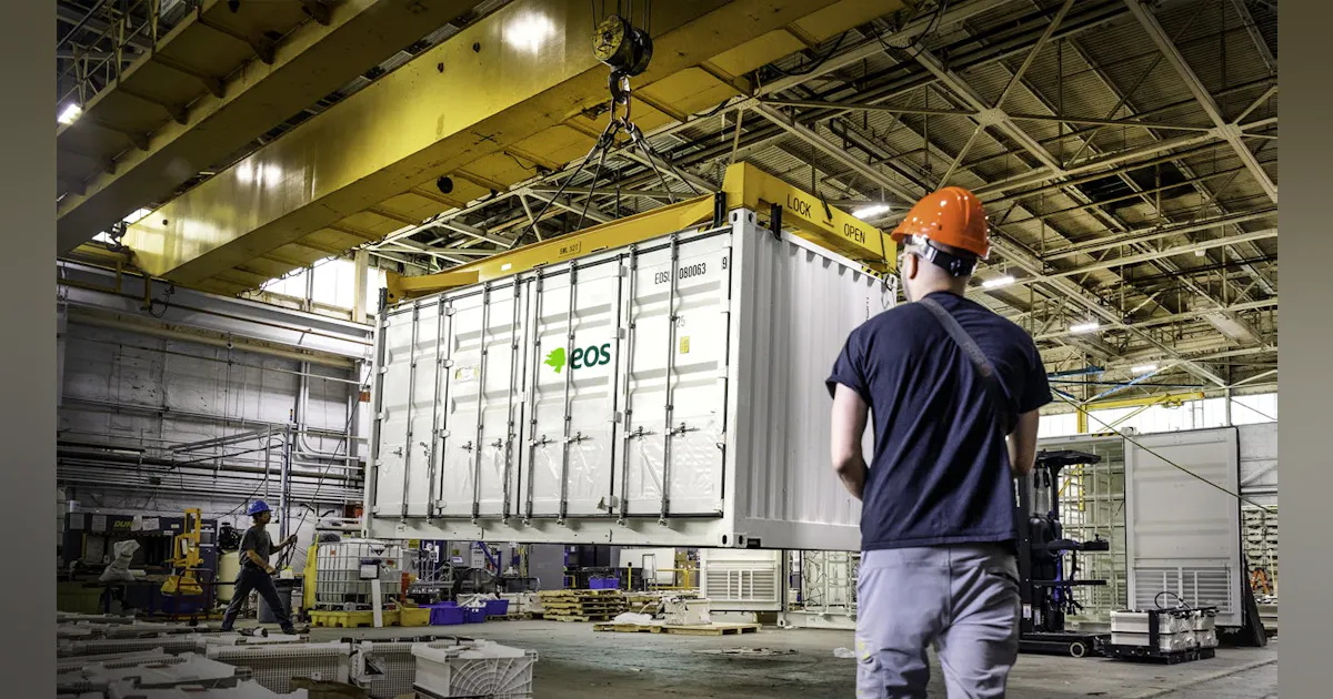 Eos Energy Expanding Solar + Long Duration Energy Storage Microgrid ...