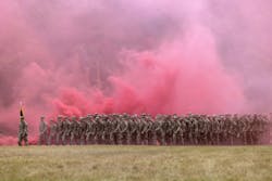 Cadet Field Training graduation ceremony for the USMA Class of 2026. Camp Buckner, West Point, NY on June 27, 2023. (Photo Credit: U.S. Army photo by Christopher Hennen) (The appearance of DoD visuals does not constitute or imply DoD endorsement). Cadet Field Training graduation ceremony for the USMA Class of 2026. Camp Buckner, West Point, NY on June 27, 2023. (Photo Credit: U.S. Army photo by Christopher Hennen) (The appearance of DoD visuals does not constitute or imply DoD endorsement).