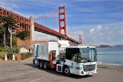 New H2-powered refuse collection truck starting pilot route this week in San Francisco. Image credit Recology, New Way and Hyzon. New H2-powered refuse collection truck starting pilot route this week in San Francisco. Image credit Recology, New Way and Hyzon.