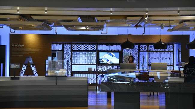 Microsoft Visitors Center at its Redmond, Wa. HQ.