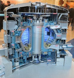 Small scale model of ITER reactor. By IAEA Imagebank - ITER Exhibit (01810402), CC BY-SA 2.0, https://commons.wikimedia.org Small scale model of ITER reactor. By IAEA Imagebank - ITER Exhibit (01810402), CC BY-SA 2.0, https://commons.wikimedia.org