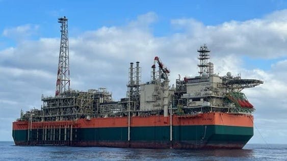 Gimi FLNG vessel. Image credit bp