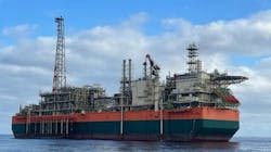 Gimi FLNG vessel. Image credit bp Gimi FLNG vessel. Image credit bp