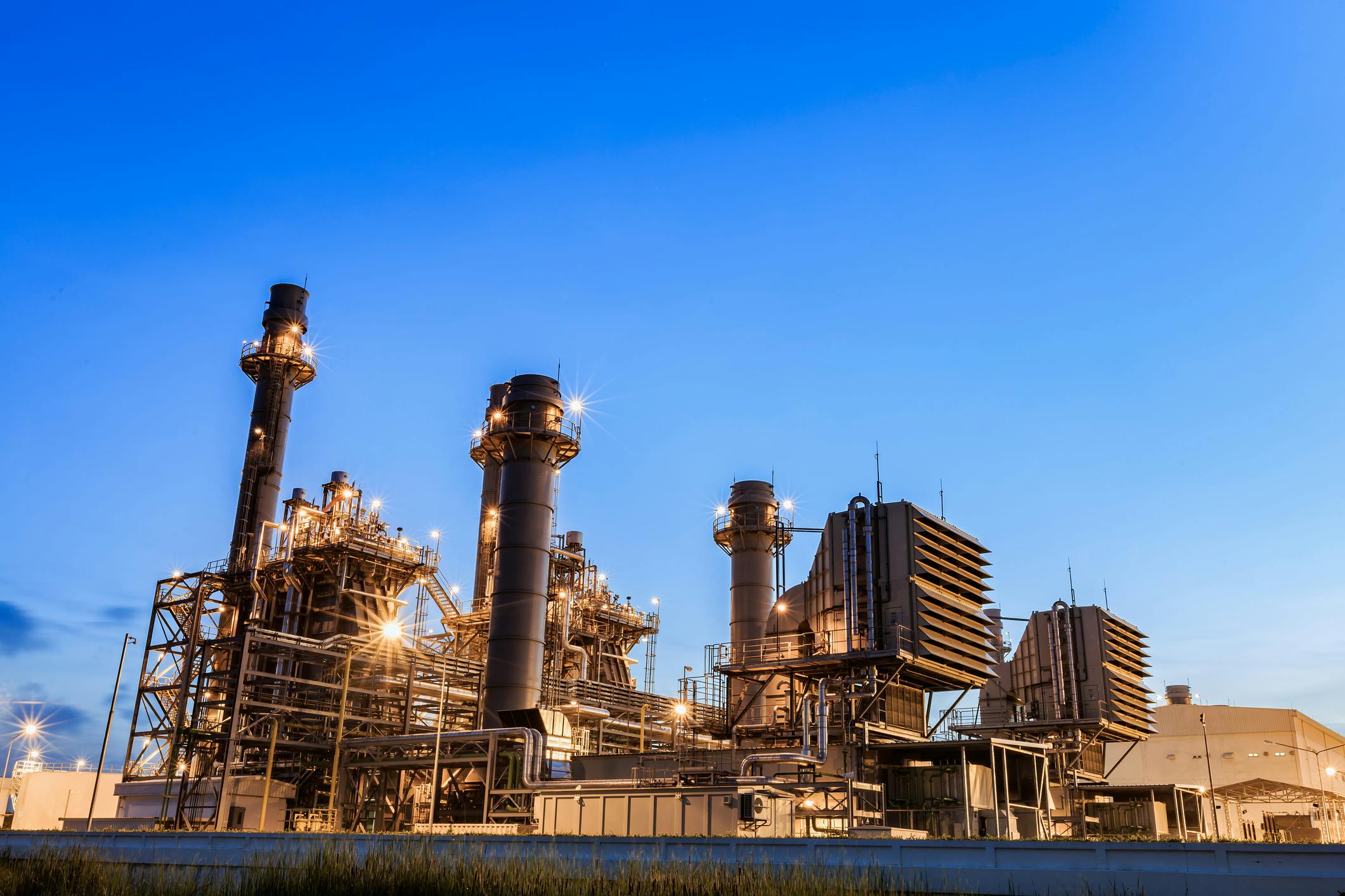 Stock image of a natural gas-fired power plant. Image credit ID 194295562 &copy; Thossaphol Somsri | Dreamstime.com