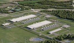 Aerial shot of a Meta data center in Texas. Image credit Meta Aerial shot of a Meta data center in Texas. Image credit Meta