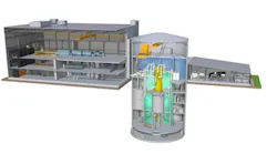 Rendering of SMR facility featuring BWRX-300 SMR. Image credit GE Hitachi Nuclear