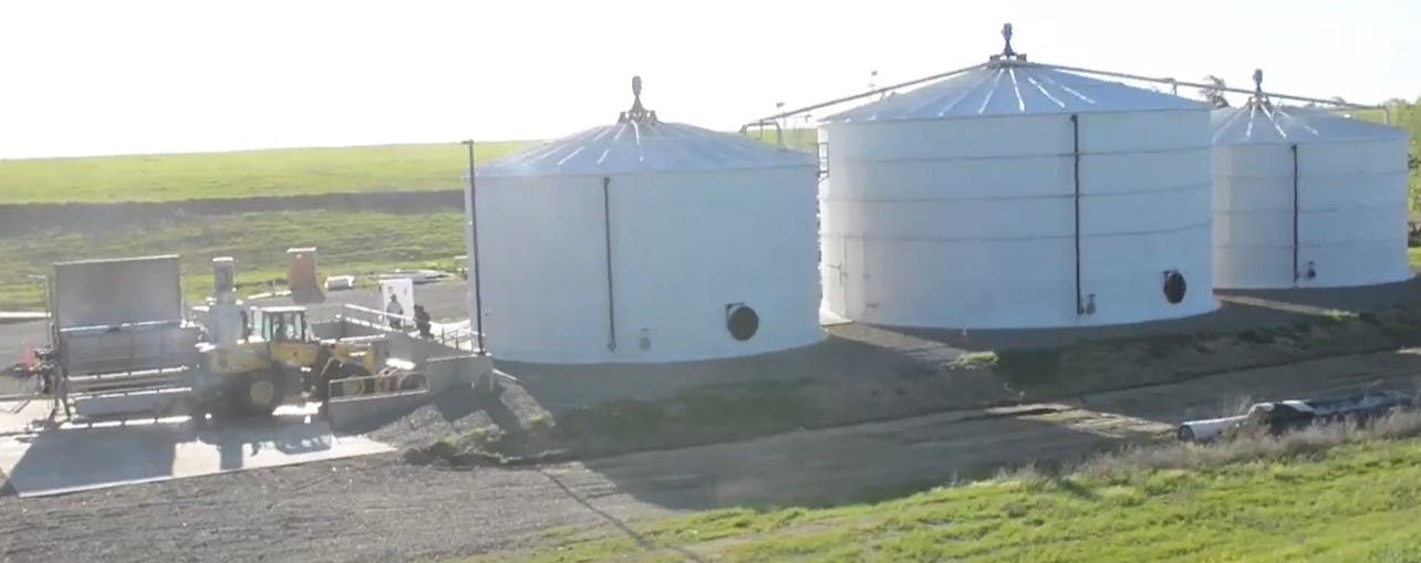 Screenshot of video about the campus READ bio-digester facility. Image credit University of California