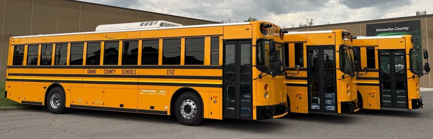 New Grant County E-Buses. Image credit GreenPower Motor Co./PR Newswire