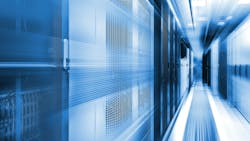 data center blurred data center blurred