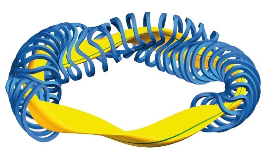 A type of stellarator design, with the magnetic coils in blue. Image credit By Max-Planck Institut f&uuml;r Plasmaphysik - Max-Planck Institut f&uuml;r Plasmaphysik/Courtesy Wikimedia Commons
